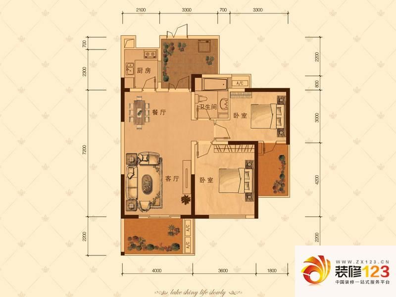 华都美林湾g2户型户型图.