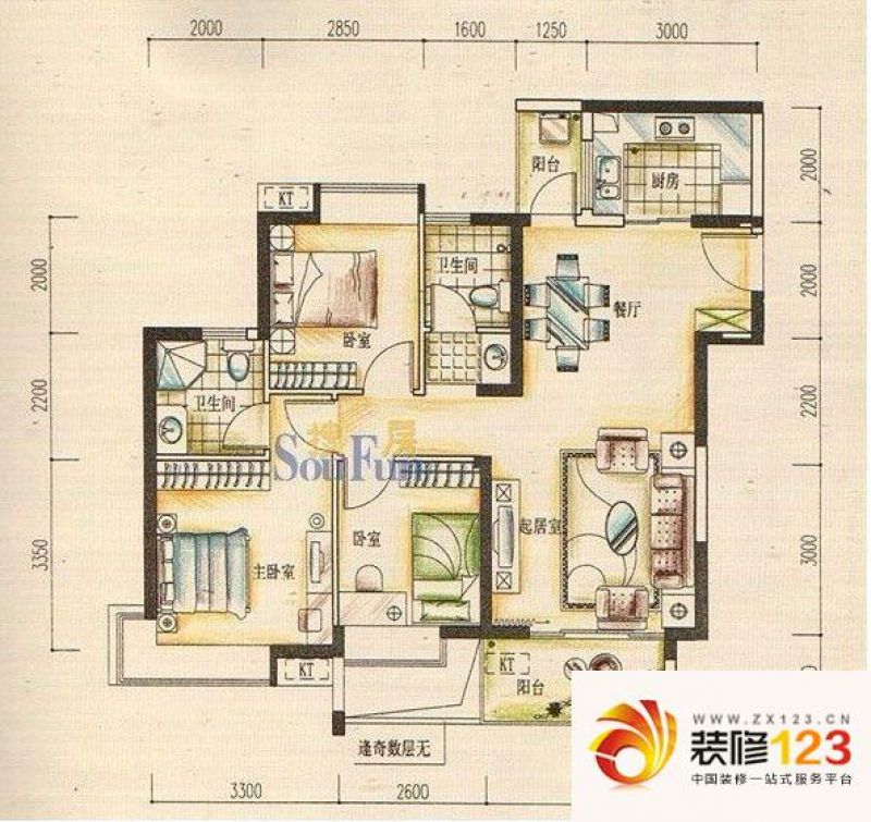 深圳中熙香缇湾中熙香缇湾 4室 户型图图片大全-我的小区-深圳装信通