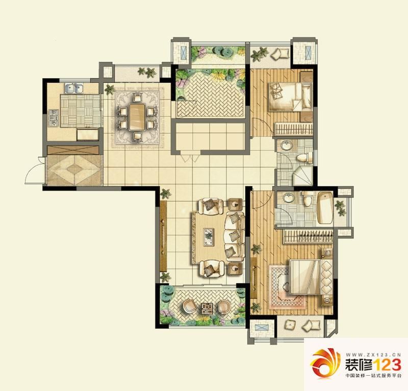 保利香槟国际户型图户型图 2室.