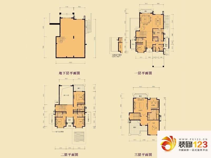 盈峰翠邸户型图b2户型 5室2厅7卫.