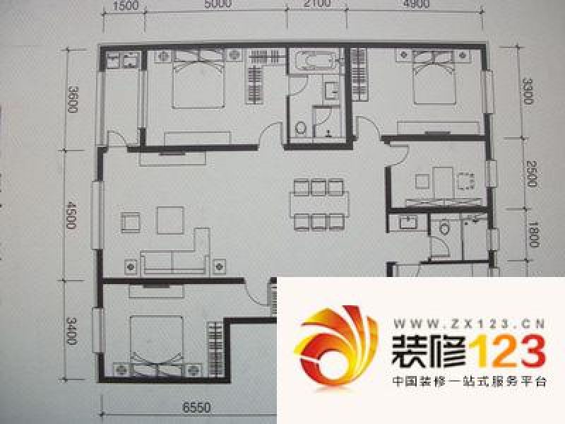 金水湾户型图户型图 4室2厅2卫1 .