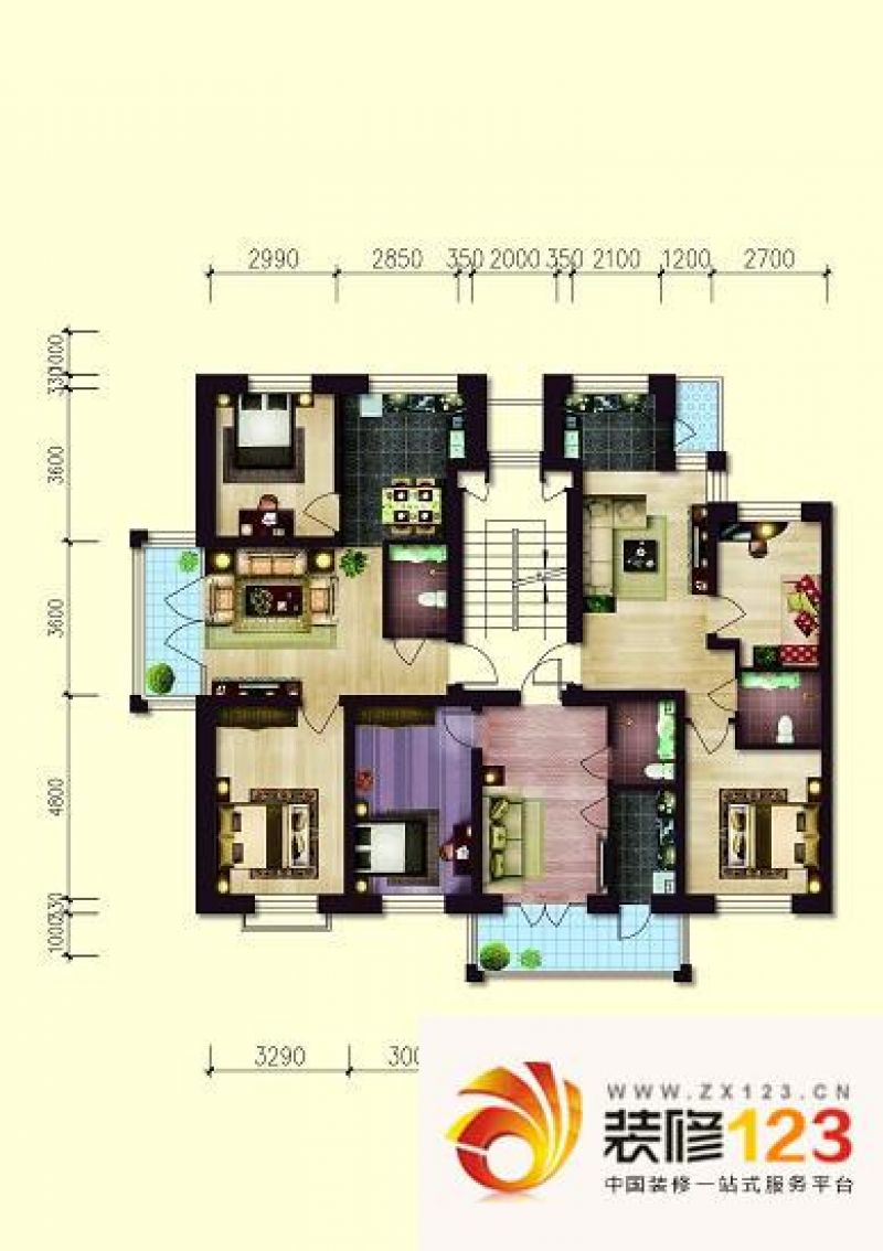 北海花园户型图户型图 使用面积8.