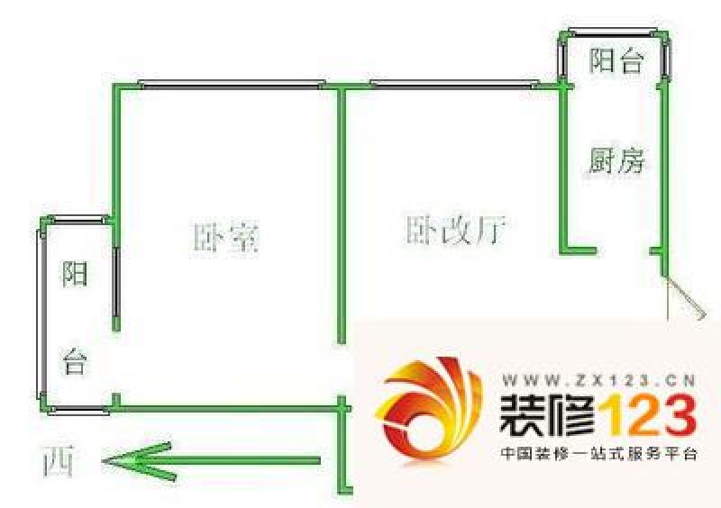 康馨苑户型图1室 户型图 1室1厅1 .