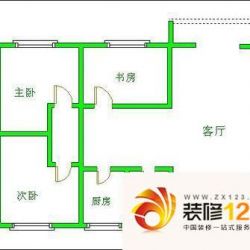 兴元丽园户型图户型图 3室1厅1卫 ...