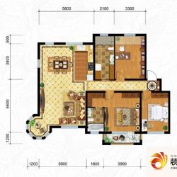 鸿玮澜山二期 和院户型图