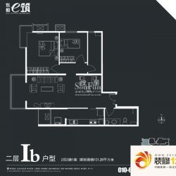 东恒时代一期户型图e筑 B3-Ib户 ...