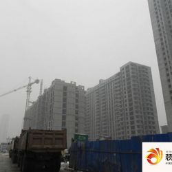 化建佳园实景图雪后的工地 ...