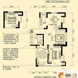 华邦俪城户型图11、13#楼E户型 3 ...