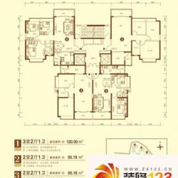 恒大名都户型图5 4室