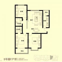 金域阅山户型图5号楼F-01户型 3 ...