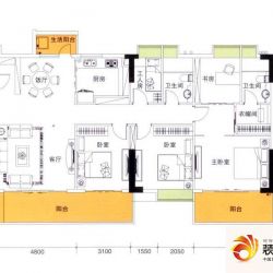 都市品格C1栋4-24层南北向01单元 ...