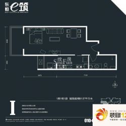 东恒时代一期户型图e筑 B3-I户型 ...