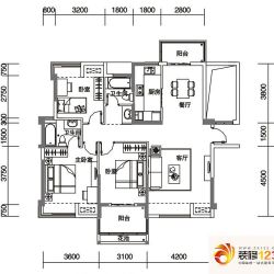 青城国际户型图1号楼A1、A2户型  ...