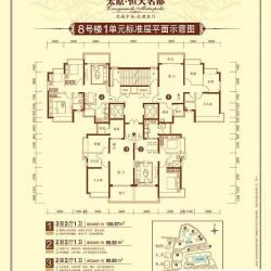 太原恒大名都户型图8号楼1单元  ...