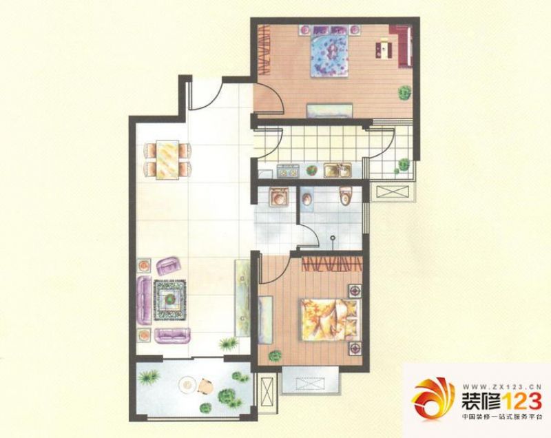 新核心睿智禧园a2户型户型图.