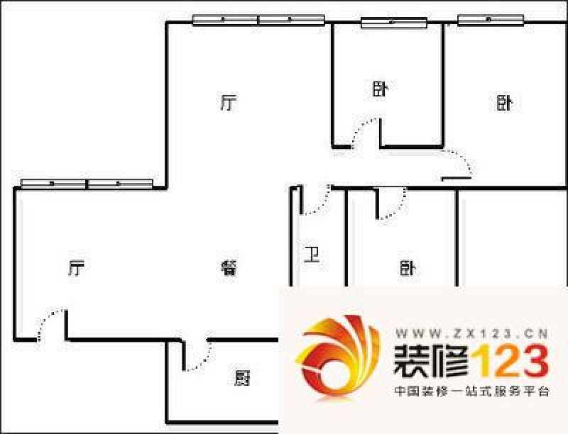 阳光春天户型图户型图 3室2厅2卫 .