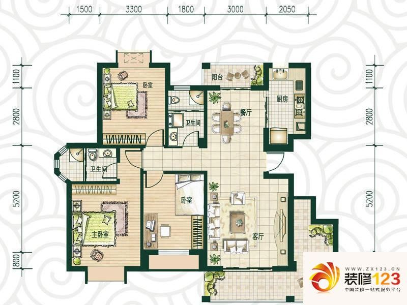 利加华庭3/4号楼户型户型图 ...