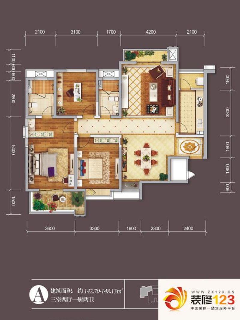 铭城国际社区户型图10,11,12号.