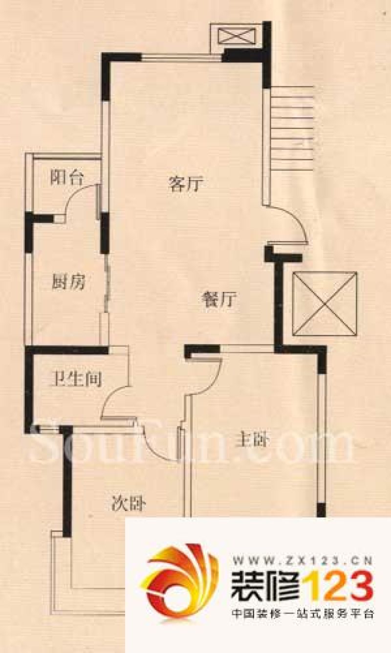 南京浦东花园浦东花园户型图户型图 2室 2室2.