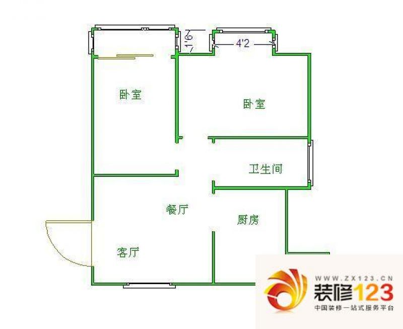 南京浦东花园浦东花园户型图户型图 2室 2室2.