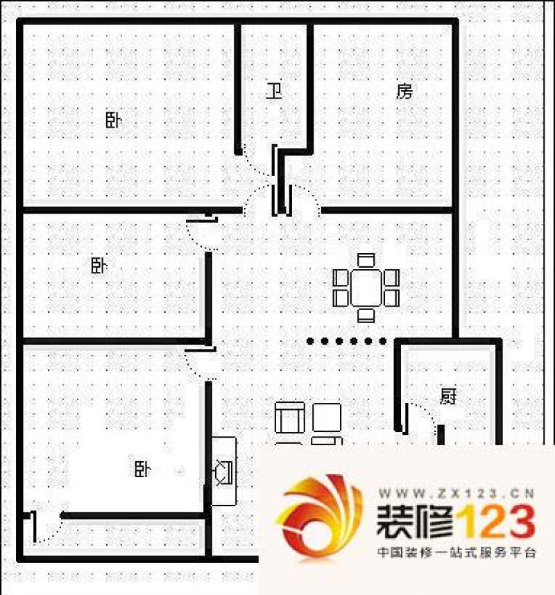 芳草地户型图户型图 4室2厅2卫1.