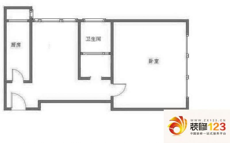 盛和家园户型图户型图 1室1厅1卫.