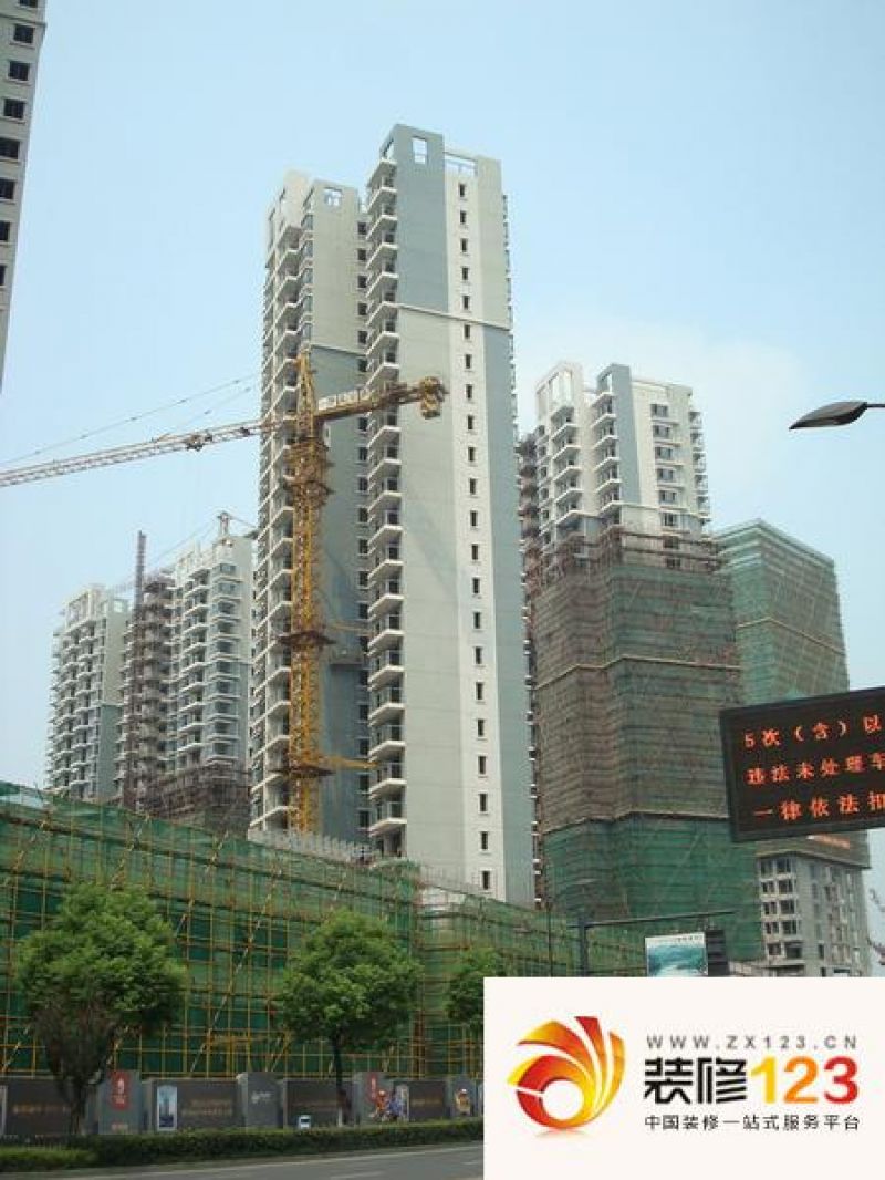 杭州现代城现代城外景图野风.现代名苑实景 .