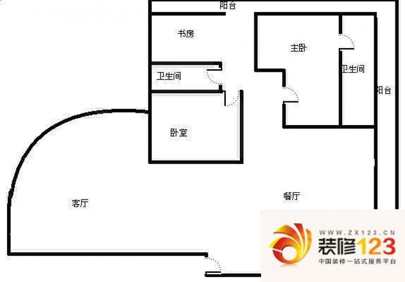 芳草地户型图户型图 3室2厅2卫1.