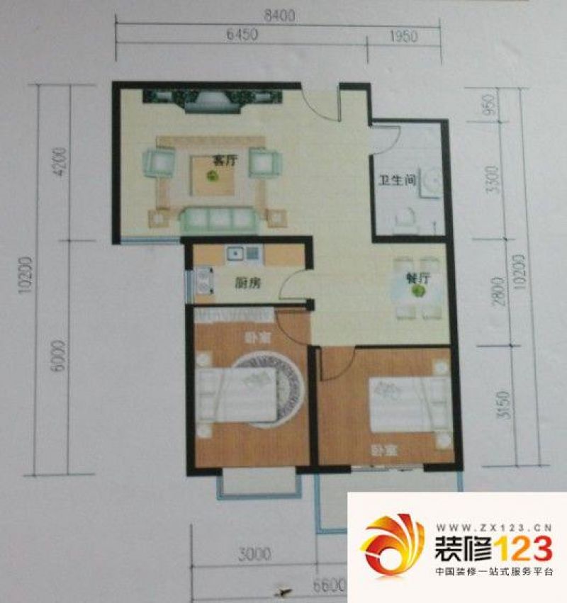 太原裕峰花园裕峰花园户型图b户型52.23平米在.