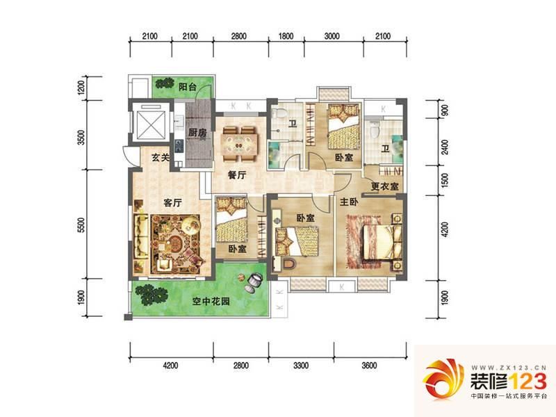 长沙嘉华城嘉华城36栋c户型户型图图片大全-我的小区-长沙装信通网