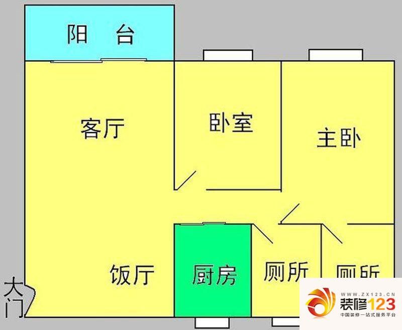 云山锦绣家园二期户型图117平米2 ...