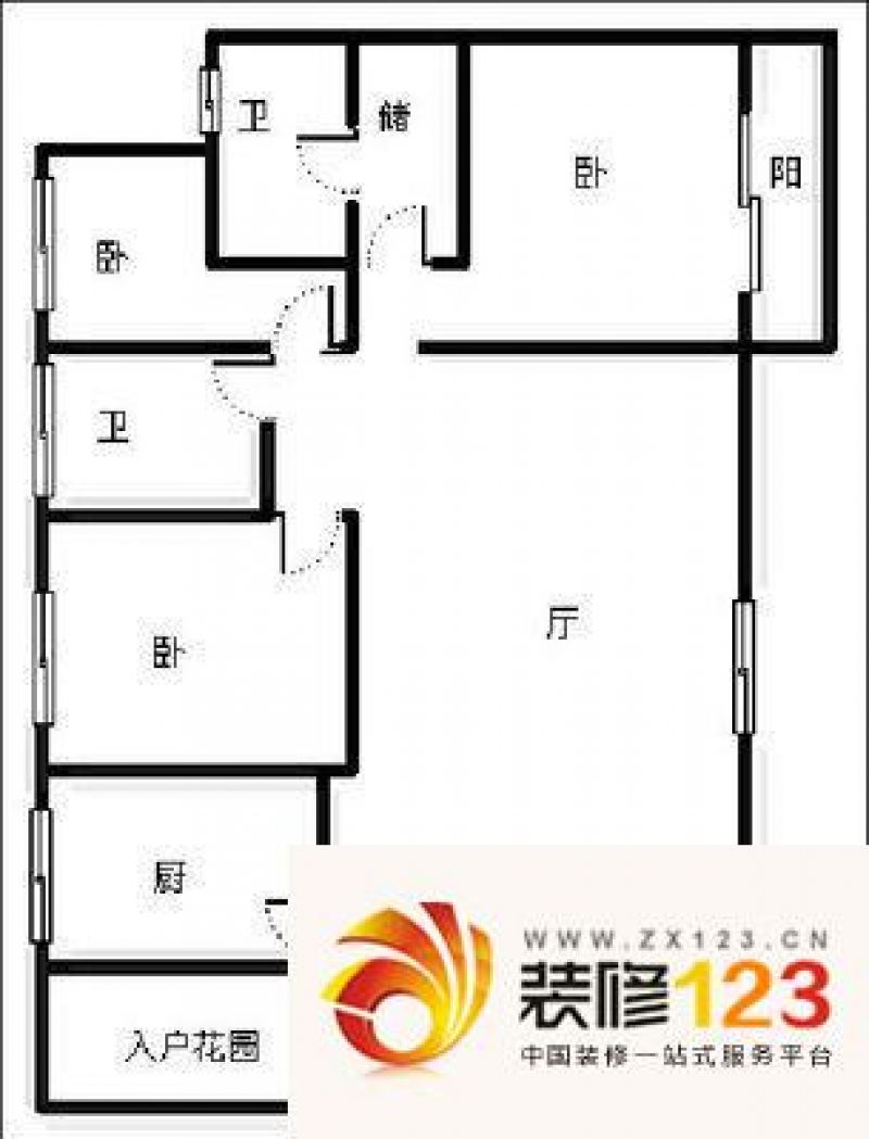 成都中海国际社区橙郡中海国际社区c户型户型图.