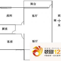 新兴白云花园户型图2室2厅户型图 ...