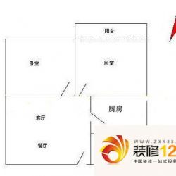 新兴白云花园户型图2室2厅户型图 ...