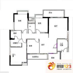 云山居户型图4室2厅户型图 4室2 ...