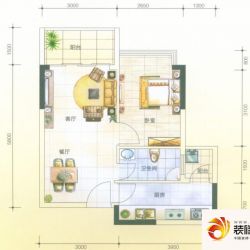 誉轩户型图1栋06/07号标准层A1户 ...