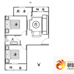 鸿博家园 0室 户型图