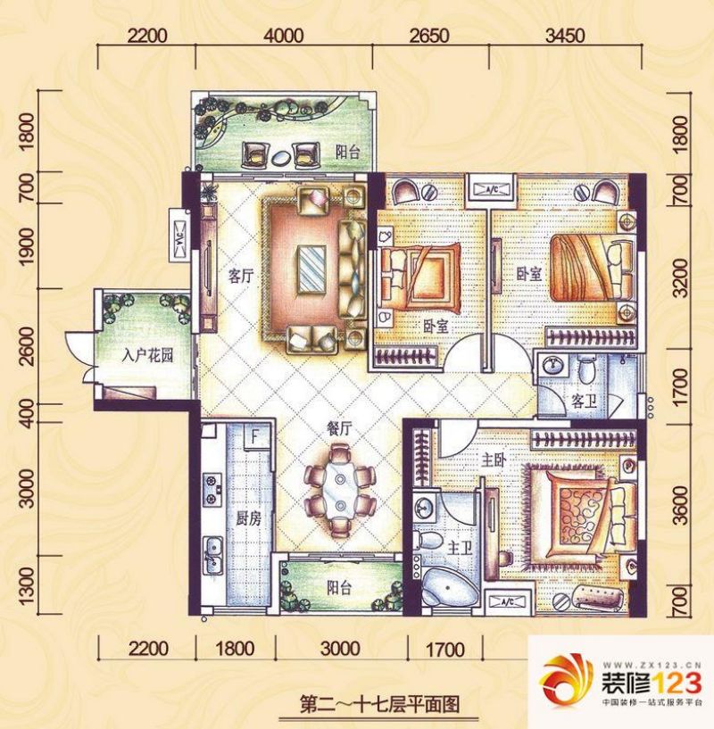 盈拓郦苑户型图6栋2-17层（02+03）单 ...