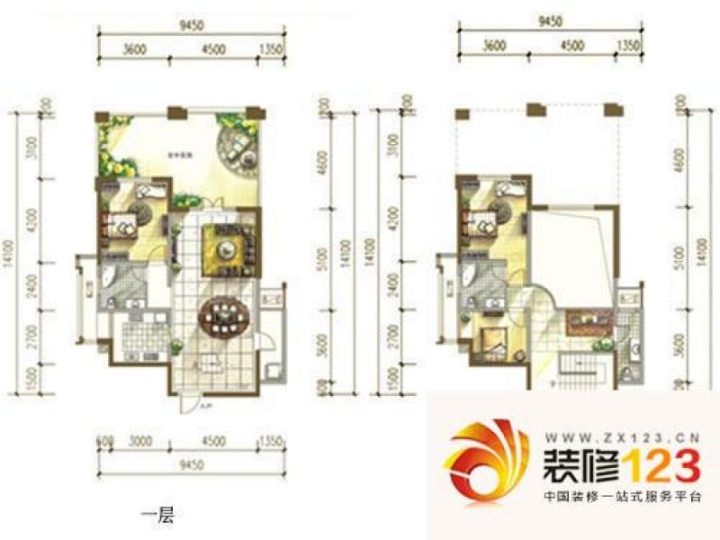 南湖国际社区户型图d2型 3室2厅2 .