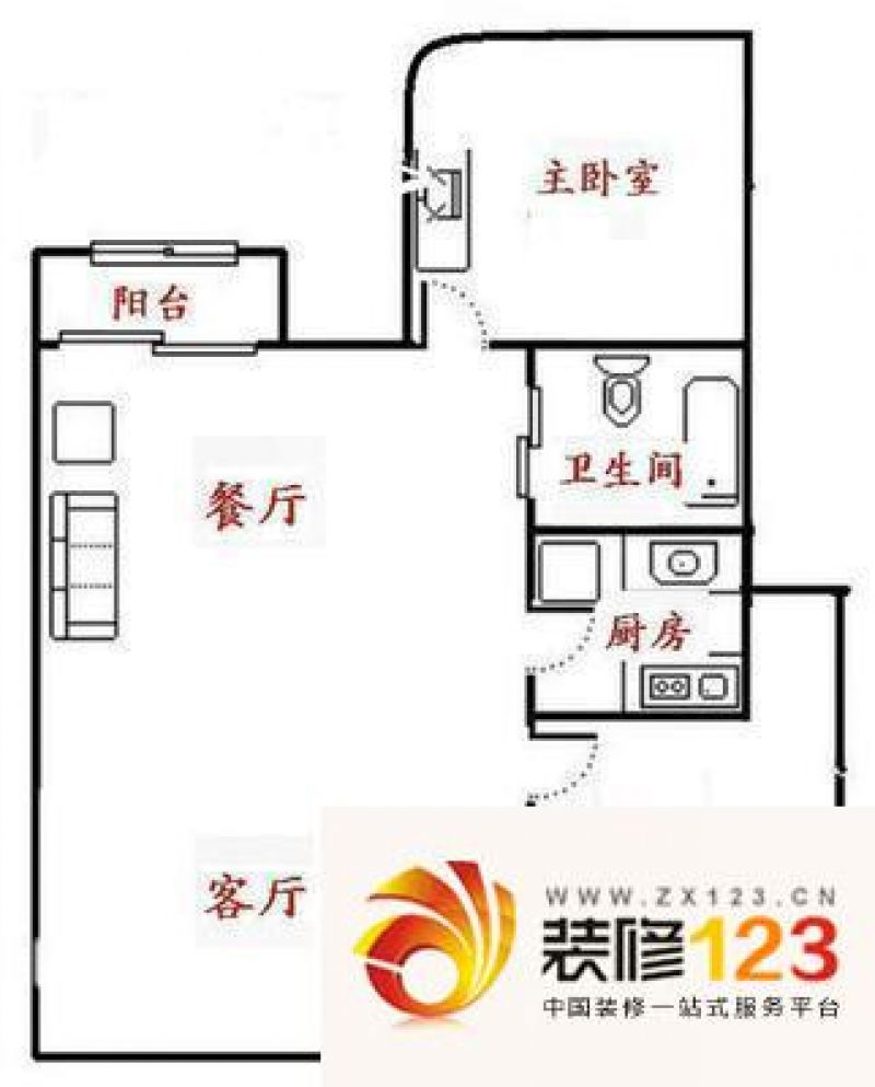 青澳公寓 3室 户型图