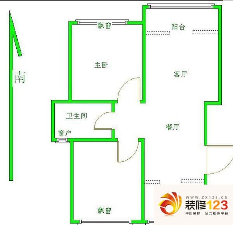 南方花园户型图户型图 2室 2室2.