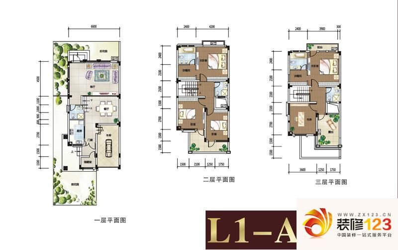 水天花园户型图2期云麓2 1联墅l1.