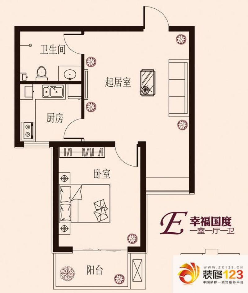 石家庄石门福地石门福地户型图d户型 3室2厅2卫1 .