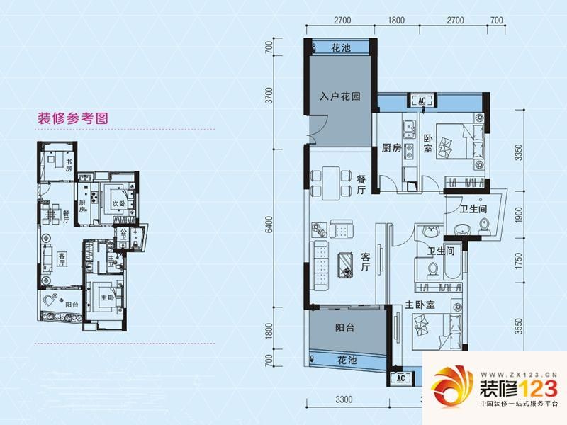 君悦蓝庭户型图1栋雅韵2-1户型 2 ...