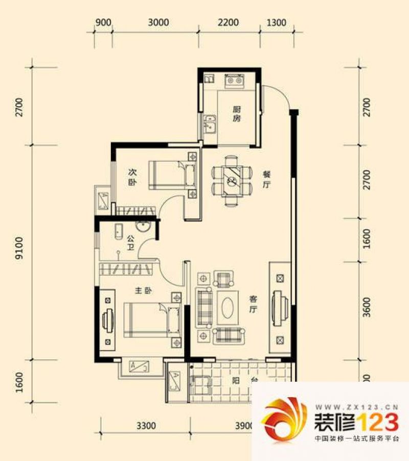 长城雅苑c户型户型图