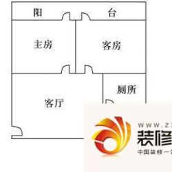 白云银苑大厦户型图2室1厅户型图.