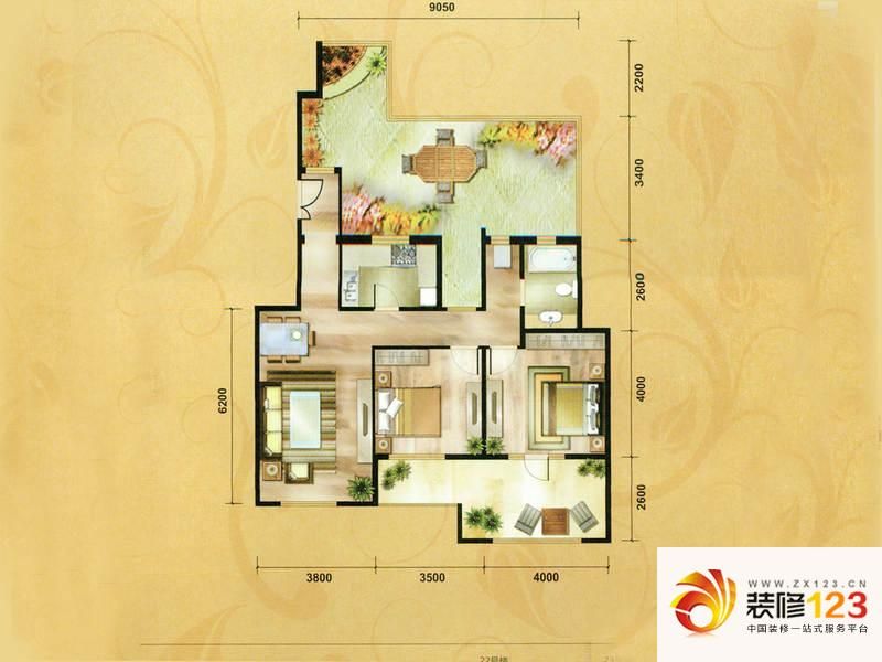 中国铁建花语城H6户型户型图 ...