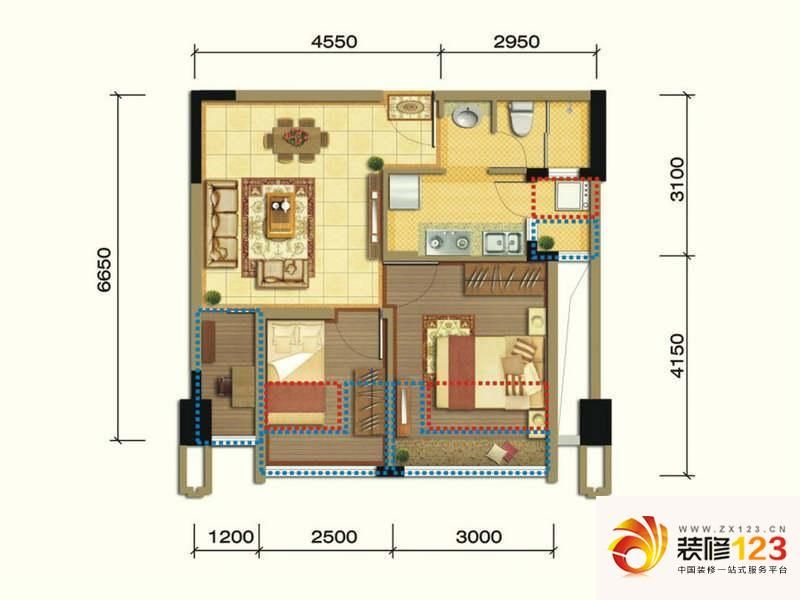 润扬双铁广场b1户型图