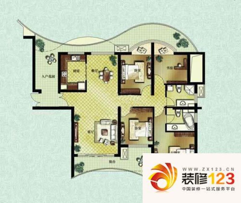 天鸿君邑a户型户型图