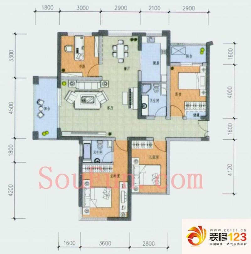 杭州彩虹城彩虹城户型图2室 户型图 2室2厅1 .图片